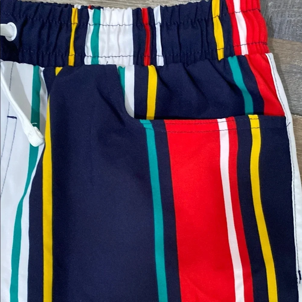 Fresh Red and Blue Board Shorts for Swim